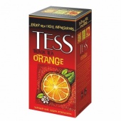 Тэсс черный с апельсином и личи Orange, 25 пакетиков
