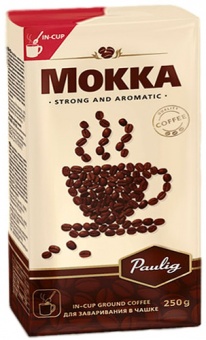 Paulig Mokka, молотый прямо в чашку, 250 гр.