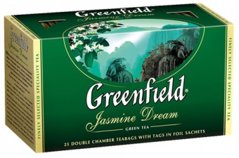 Greenfield зеленый с жасмином, 25 пакетиков