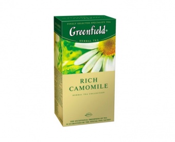 Greenfield травяной ромашка, яблоко, корица Rich Camomile, 25 пакетиков