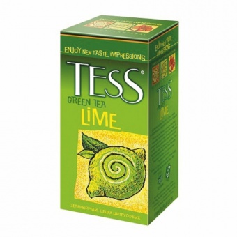 Тесс зеленый с цедрой лимона Lime, 25 пакетиков