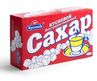 Сахар кусковой «Кусковъ», 1 кг., 180 кусочков