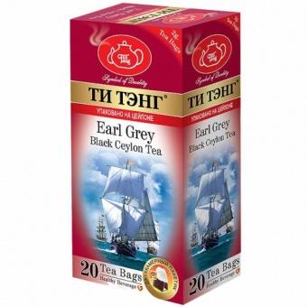 Ти Тэнг черный "Бергамот", 20 пакетиков