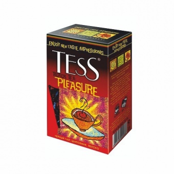 Тэсс черный с шиповником и яблоком Pleasure, 100 гр.